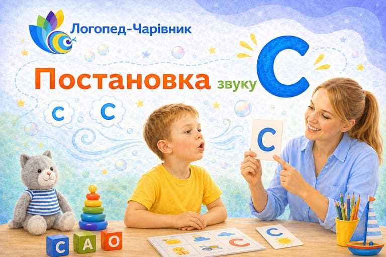 Постановка звуку, допомога логопеда