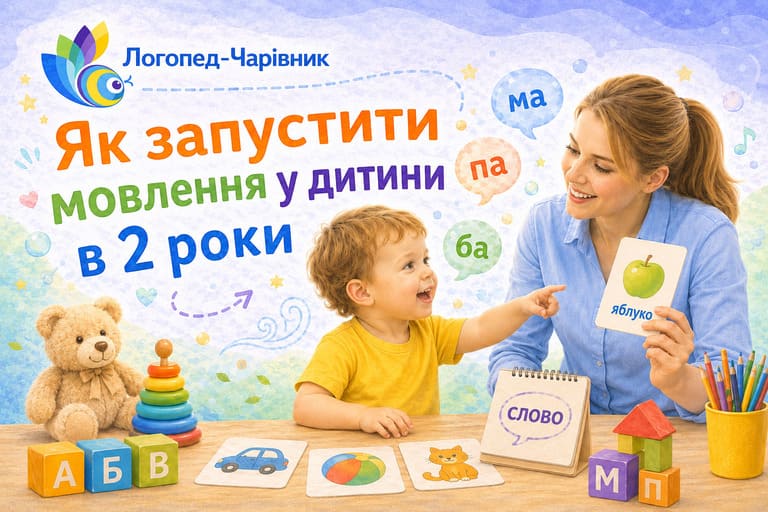 Як запустити мовлення у дитини в 2 роки з логопедом, дитиною та ігровими вправами для розвитку мовлення