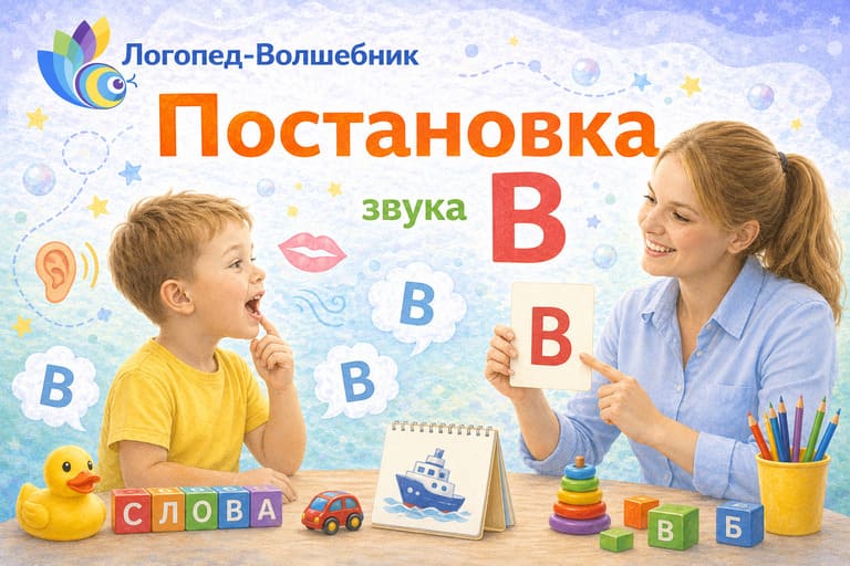 Постановка звука «В»